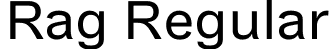 Rag Regular font - Rag-Regular.otf