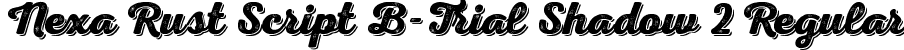 Nexa Rust Script B-Trial Shadow 2 Regular font - NexaRustScriptB-Trial-Shadow2-BF63bf555975405.ttf