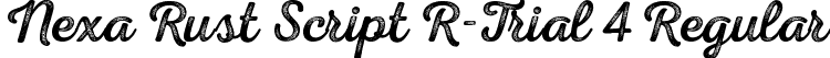 Nexa Rust Script R-Trial 4 Regular font - NexaRustScriptR-Trial-4-BF63bf555a17e8b.ttf