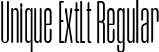 Unique ExtLt Regular font - Unique-ExtraLight.ttf