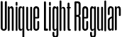 Unique Light Regular font - Unique-Light.ttf