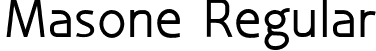 Masone Regular font - masone-wylpe.otf