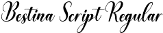 Bestina Script Regular font - Bestina-Script.otf