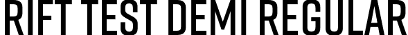 Rift Test Demi Regular font - RiftTest-Demi.otf