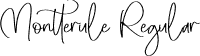 Montterule Regular font - Montterule.otf