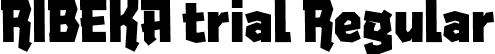 RIBEKA trial Regular font - RIBEKApersonal.ttf