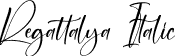 Regattalya Italic font - Regattalya-Italic.otf