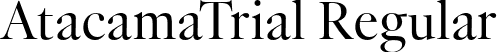 AtacamaTrial Regular font - AtacamaTrial-Contrast.otf