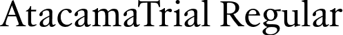 AtacamaTrial Regular font - AtacamaTrial-Regular.otf