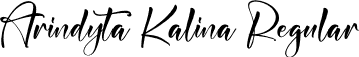 Arindyta Kalina Regular font - Arindyta-Kalina.otf