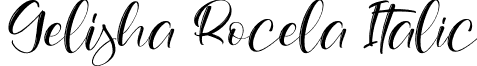 Gelisha Rocela Italic font - Gelisha-Rocela-Italic.otf