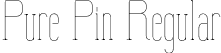 Pure Pin Regular font - purepin-regular.otf