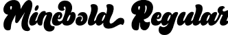 Minebold Regular font - Minebold-uploaded-63b53c414b493.otf