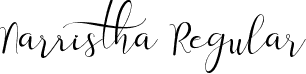 Narristha Regular font - Narristha-OTF-Personal.otf