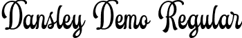 Dansley Demo Regular font - Dansleydemo-vmxYZ.otf