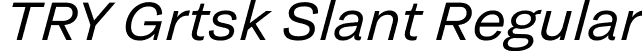 TRY Grtsk Slant Regular font - TRYGrtsk-Slant.ttf