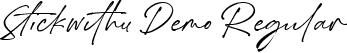 Stickwithu Demo Regular font - stickwithu-demo.ttf