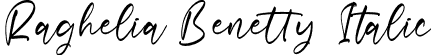 Raghelia Benetty Italic font - Raghelia-Benetty-Italic.otf