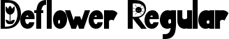 Deflower Regular font - Deflower-OTF-Personal.otf