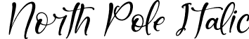 North Pole Italic font - North-Pole-Italic.otf