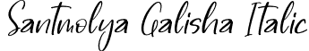 Santmolya Galisha Italic font - Santmolya-Galisha-Italic.otf