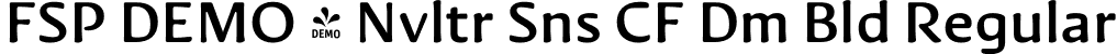 FSP DEMO - Nvltr Sns CF Dm Bld Regular font - Fontspring-DEMO-novaletrasanscf-demibold.otf