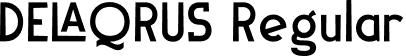 DELAQRUS Regular font - DELAQRUS.otf