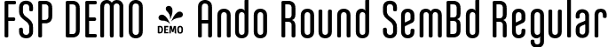 FSP DEMO - Ando Round SemBd Regular font - Fontspring-DEMO-andoround-semibold.otf