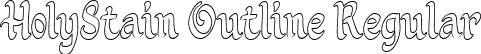 HolyStain Outline Regular font - holystainoutline-gopvo.ttf