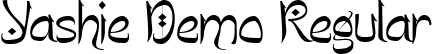 Yashie Demo Regular font - Yashie_Demo.ttf