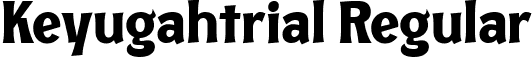 Keyugahtrial Regular font - KeyugahtrialRegular-PKamE.ttf