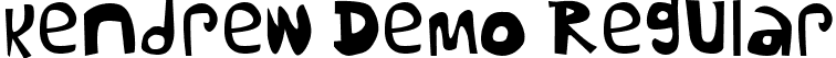 Kendrew Demo Regular font - Kendrew-Demo.ttf