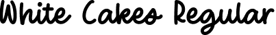 White Cakes Regular font - WhiteCakes-EamRl.ttf