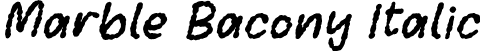 Marble Bacony Italic font - Marble-Bacony-Italic.otf