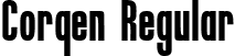 Corqen Regular font - corqenregular-gxdxe.ttf