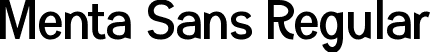 Menta Sans Regular font - Menta-Sans-Regular.ttf