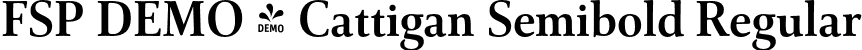 FSP DEMO - Cattigan Semibold Regular font - Fontspring-DEMO-cattigan-semibold.otf