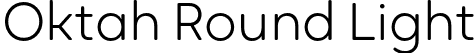 Oktah Round Light font - oktah_round_light.otf