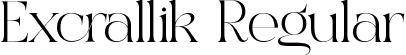 Excrallik Regular font - excrallik.ttf