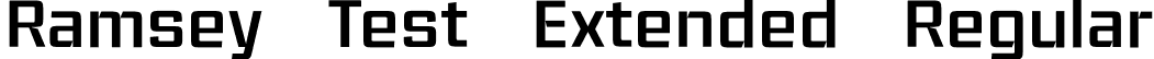 Ramsey Test Extended Regular font - RamseyTest-RegularExtended.otf