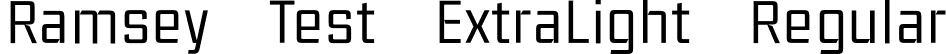 Ramsey Test ExtraLight Regular font - RamseyTest-ExtraLight.otf