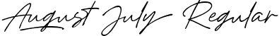 August July Regular font - augustjuly-ywrvm.ttf