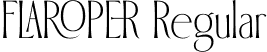 FLAROPER Regular font - FLAROPER.otf