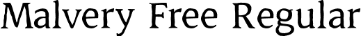 Malvery Free Regular font - MalveryFree-Regular.otf