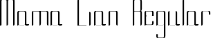 Mama Lian Regular font - mamalian.ttf