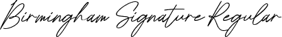 Birmingham Signature Regular font - Birmingham Signature.ttf