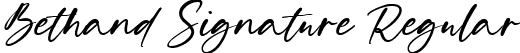 Bethand Signature Regular font - Bethand Signature.ttf