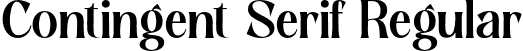 Contingent Serif Regular font - contingent-serif.otf