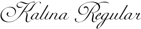 Kalina Regular font - Kalina - PERSONAL USE ONLY.otf