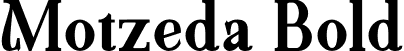 Motzeda Bold font - Motzeda-Bold Demo.otf